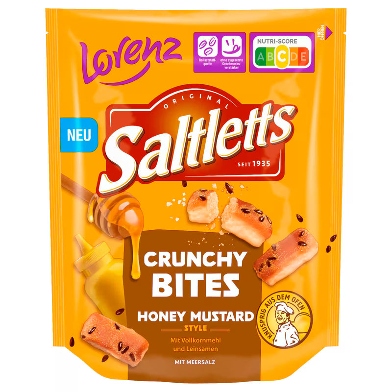 Lorenz Saltletts Crunchy Bites Honey Mustard Style 100g