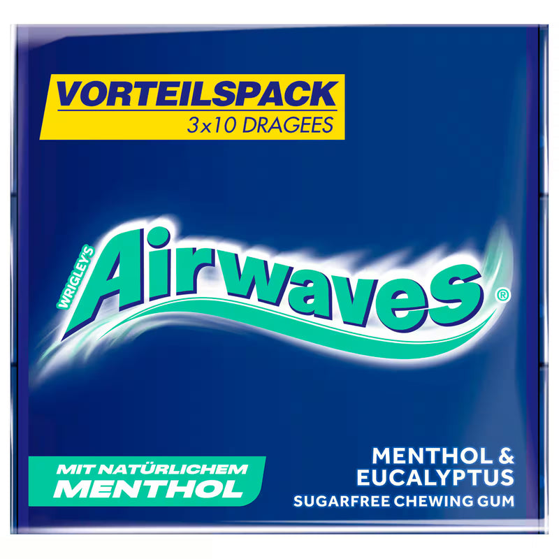 Airwaves Menthol Eucalyptus 3x10 Stück