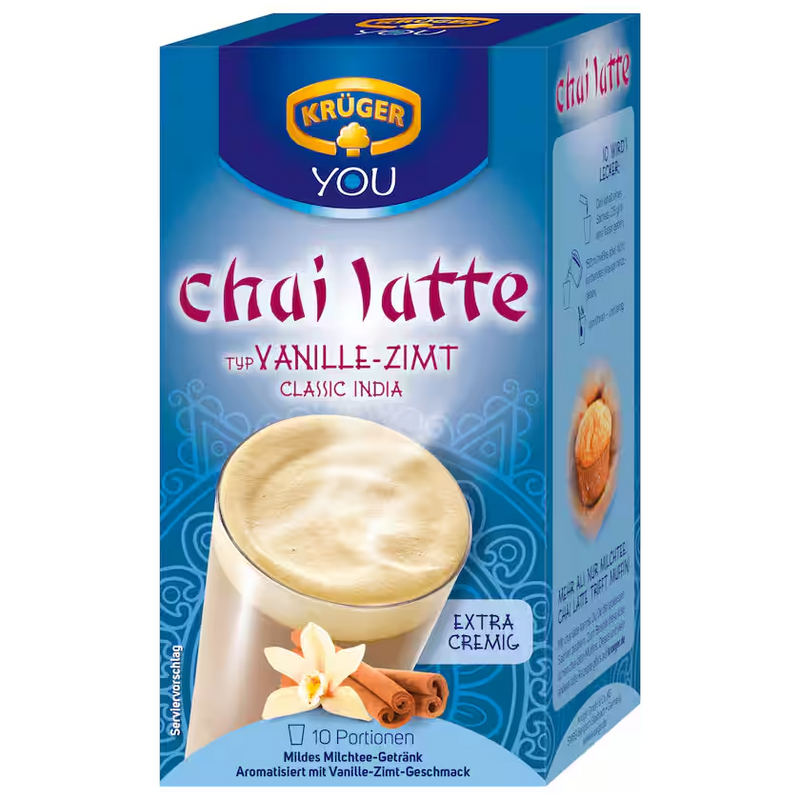 Krüger Chai Latte Vanille Zimt Classic India 10 Beutel 250g