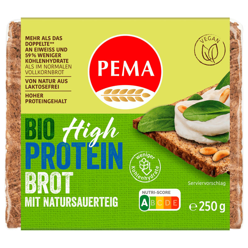 Pema Bio High Protein Brot mit Natursauerteig 250g