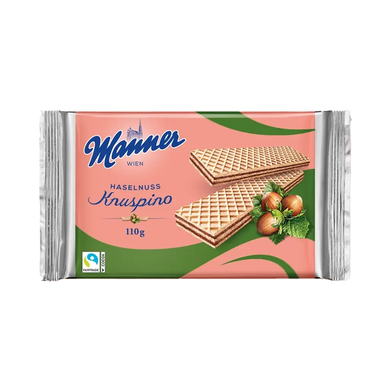Manner Knuspino Haselnuss-Waffeln 110g