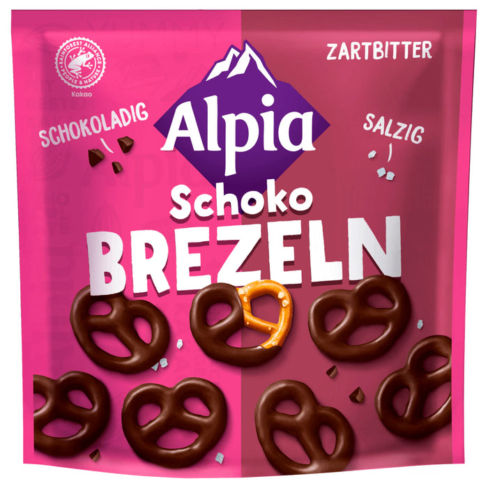 Alpia Schokobrezeln Zartbitter 140g