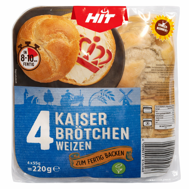 HIT Kaiser Brötchen Weizen 4x55g