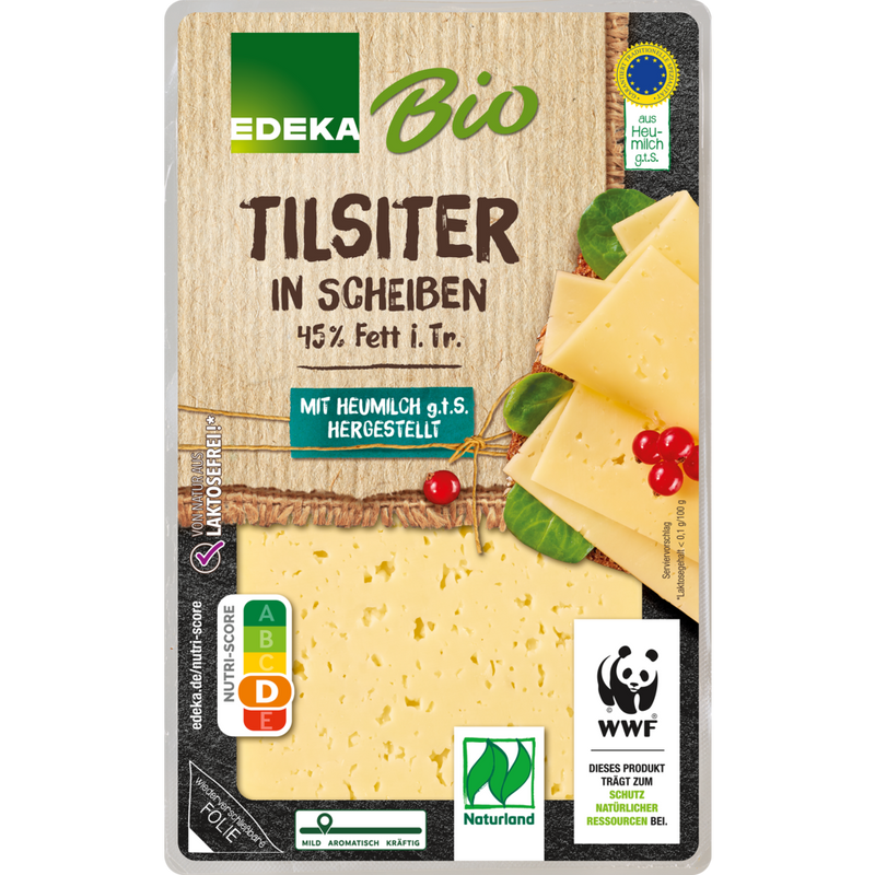 EDEKA Bio Tilsiter Scheiben 45% Vollfettstufe 150g