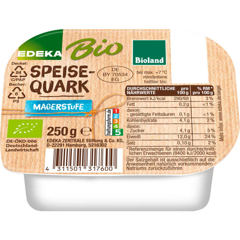 EDEKA Bio Magerquark 250g