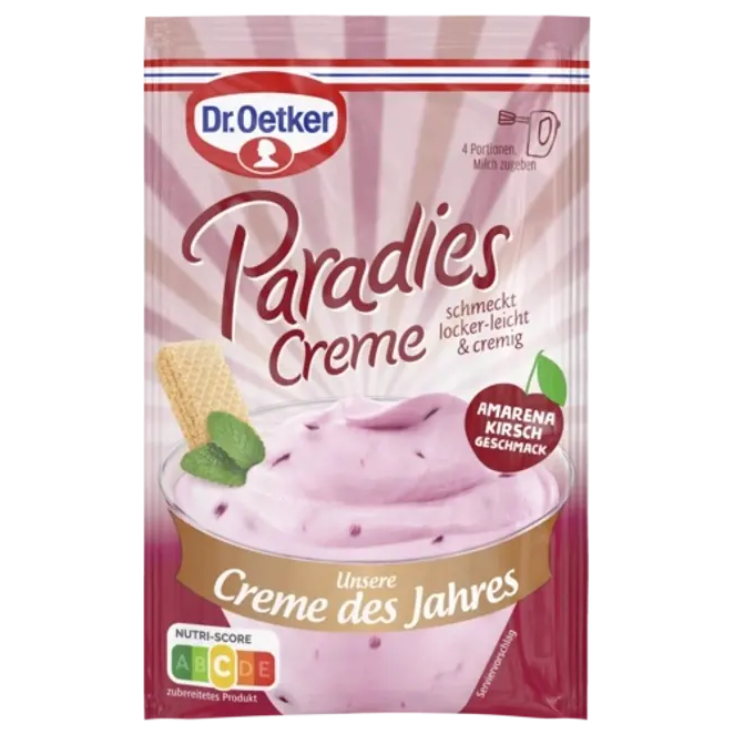 Dr. Oetker Paradiescreme Dessert Amarenakirsche 56g