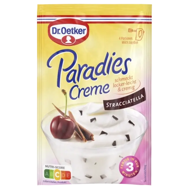 Dr. Oetker Paradiescreme Dessert Stracciatella 66g