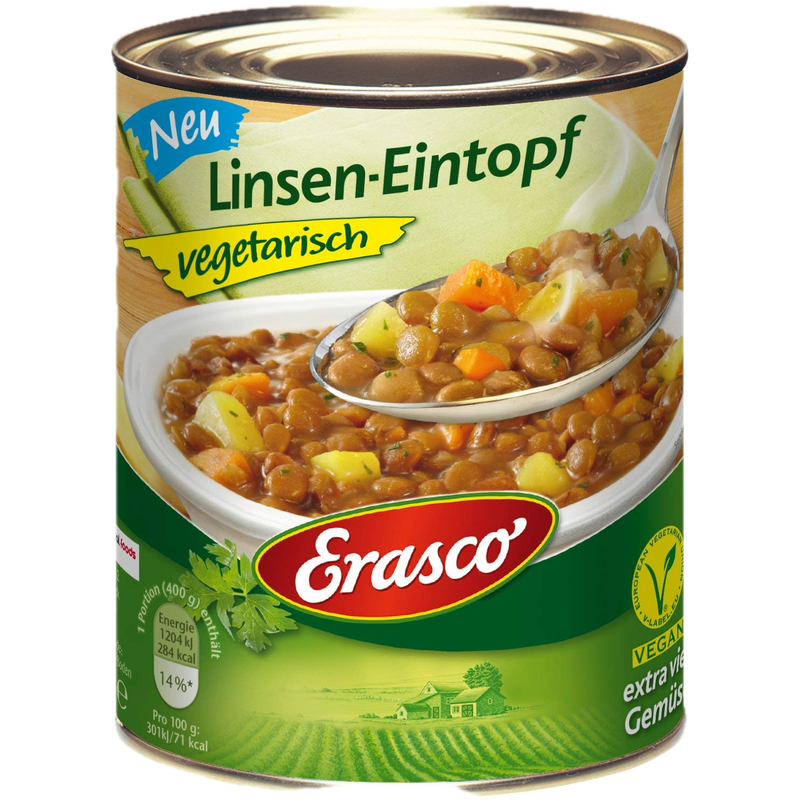 Erasco - Linsen-Eintopf Vegetarisch 800g