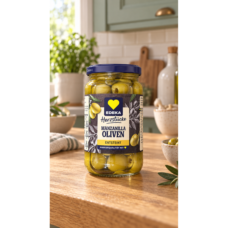 Eedeka grüne Oliven entsteint 340g