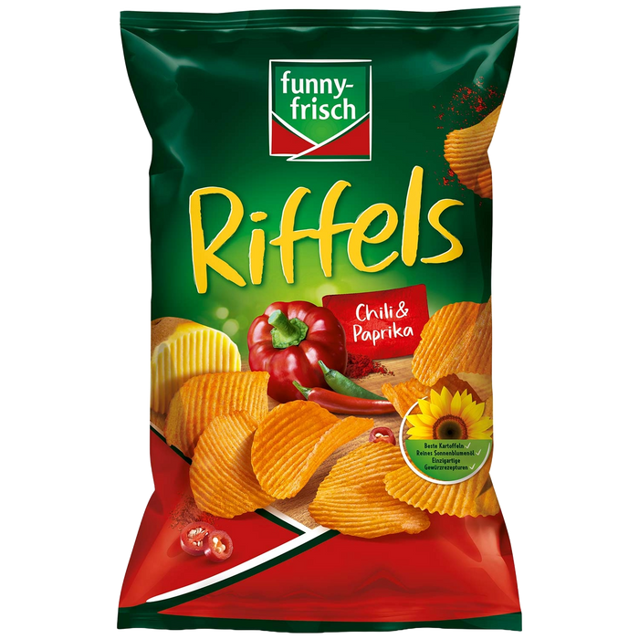 Funny-frisch Riffels Chili & Paprika 150g