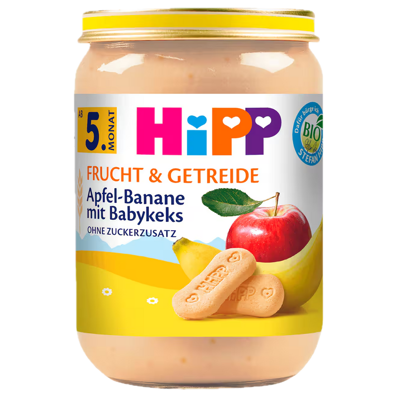 Hipp Bio Frucht & Getreide Apfel-Banane mit Babykeks 190g