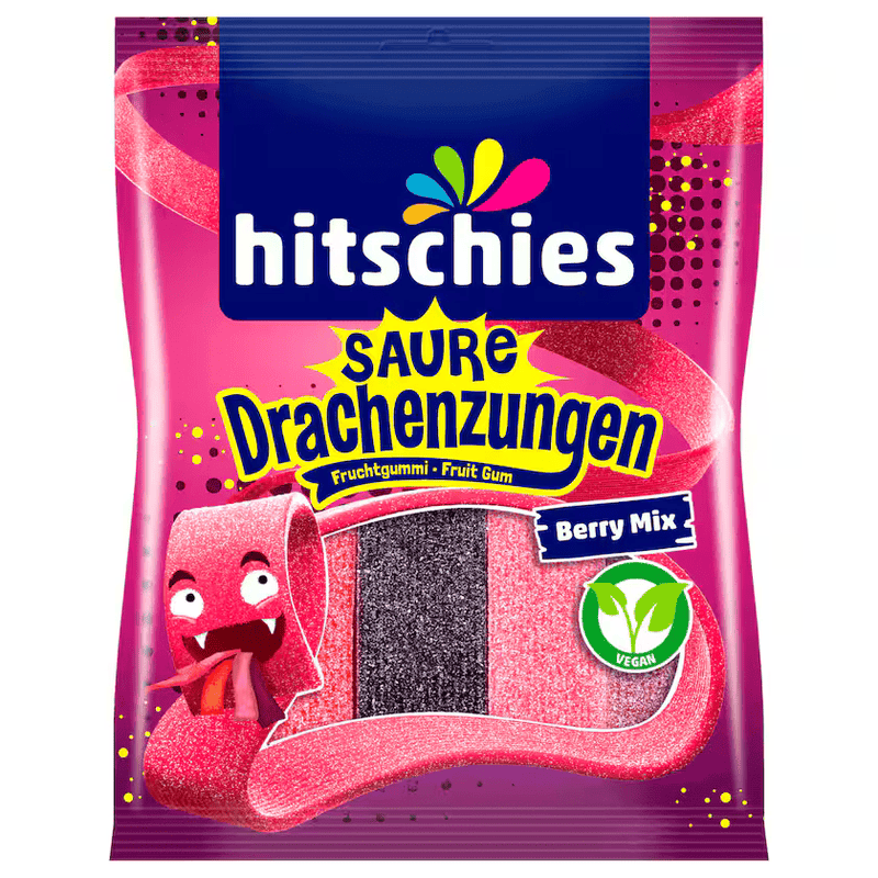 Hitschies Saure Drachenzungen Berry Mix vegan 125g