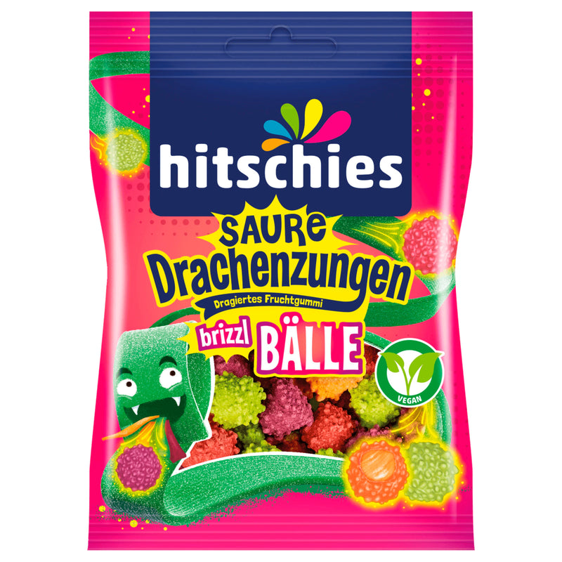 Hitschies Saure Drachenzungen brizzle Bälle 100g