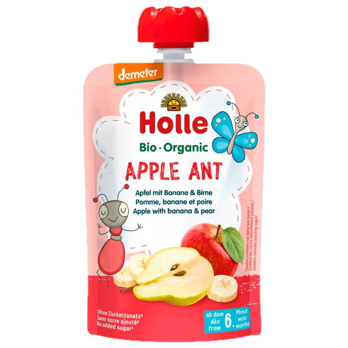 Holle Bio Apfel & Banane mit Birne 100g