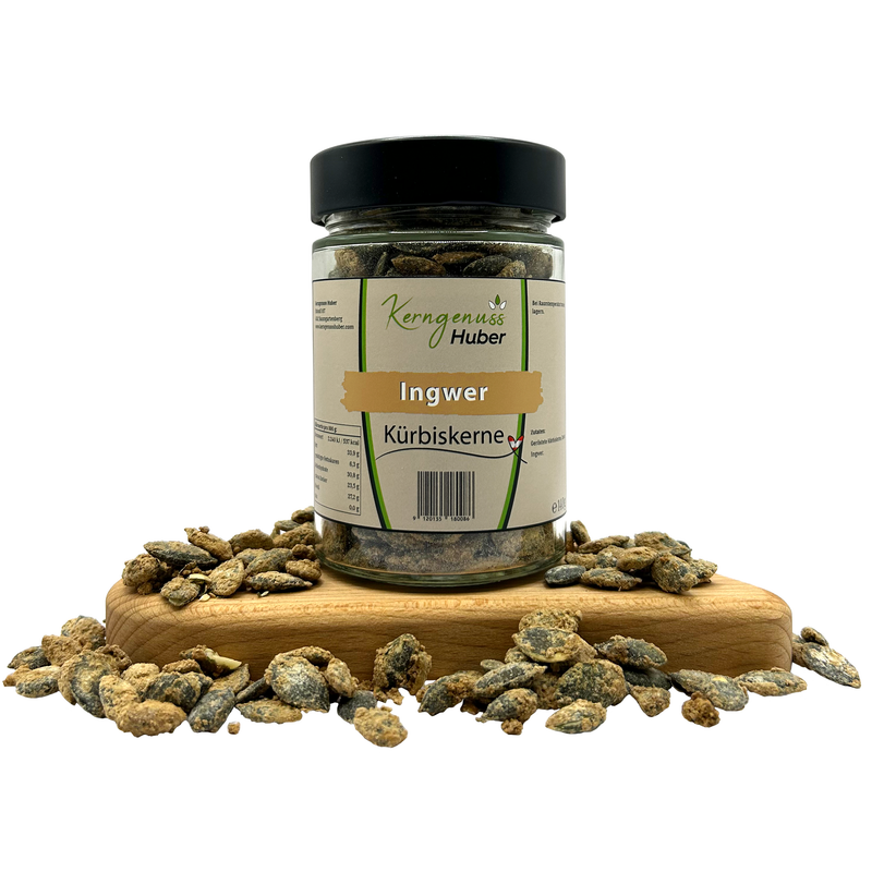 Kerngenuss Huber - Geröstete Kürbiskerne - Ginger 140g
