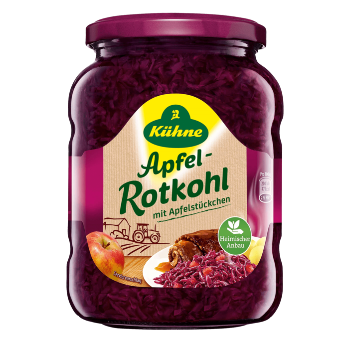 Kuehne - Apfelrotkohl 335g