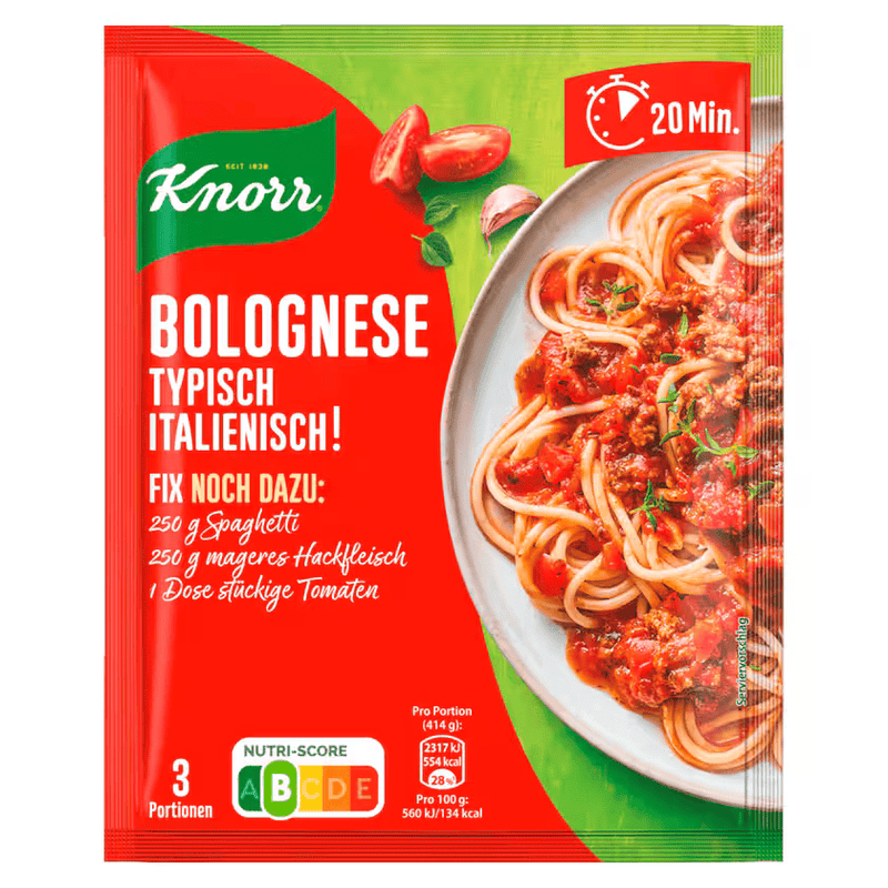 Knorr Fix Bolognese Typisch Italienisch 3 Portionen