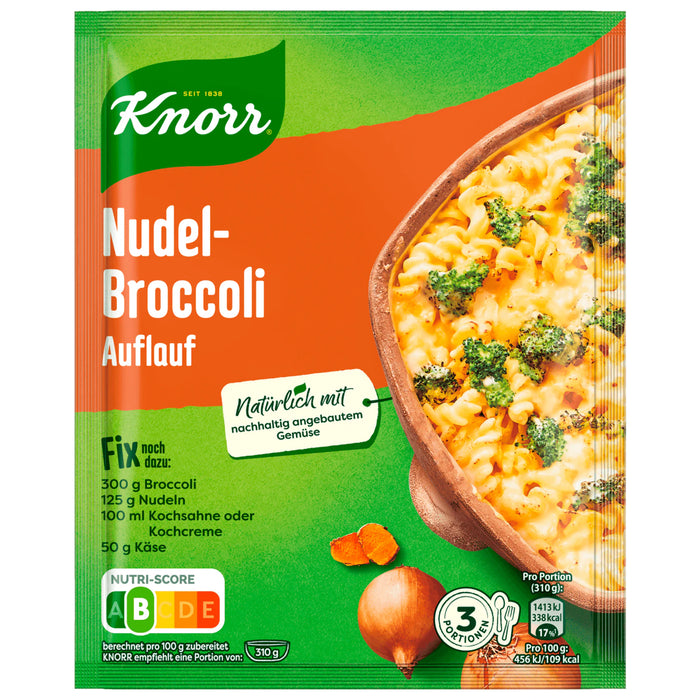 Knorr Fix Nudel-Broccoli Auflauf 3 Portionen