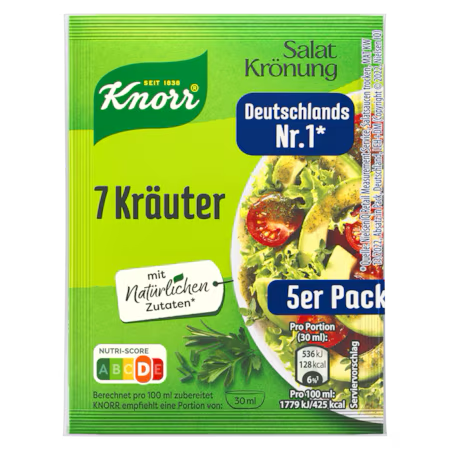Knorr Salatkrönung 7 Kräuter Dressing 5er-Pack 40g
