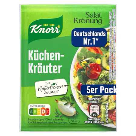 Knorr Salatkrönung Küchenkräuter 5er Pack, 40g