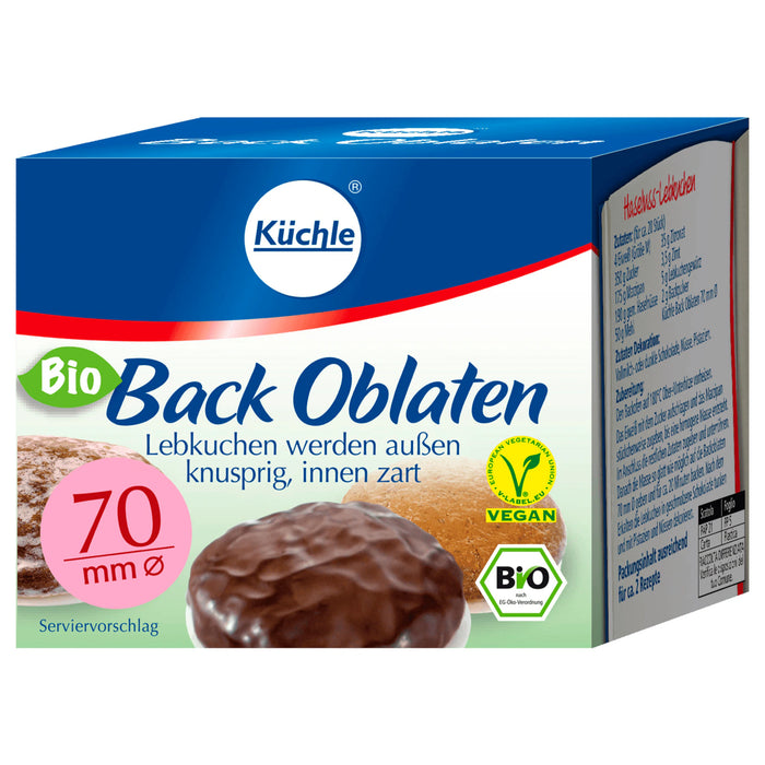 Küchle Bio Backoblaten 70mm vegan 36g