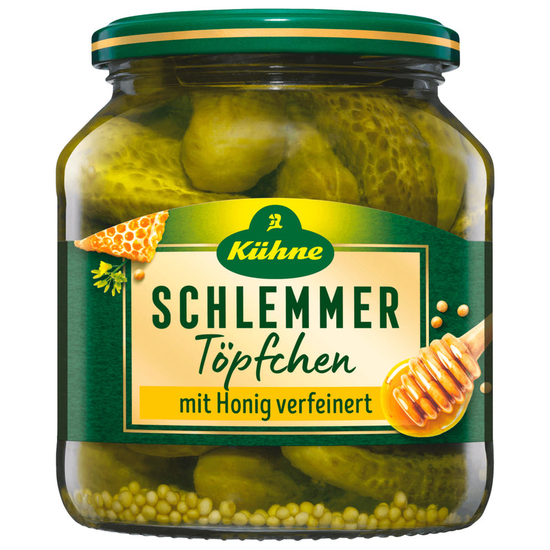 Kühne Schlemmertöpfchen süße Gürkchen 530g