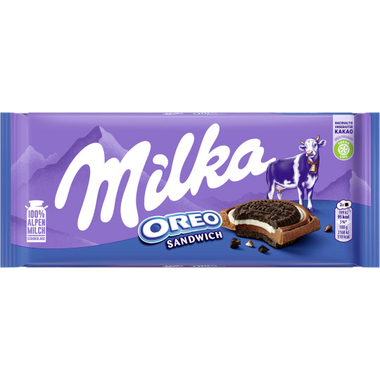 Milka Schokolade Oreo Sandwich 92g