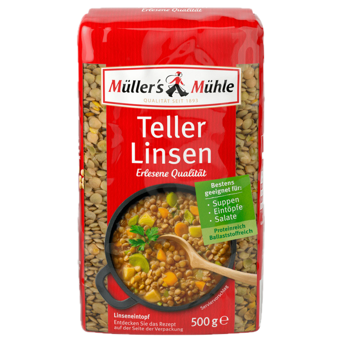 Müller's Mühle Teller-Linsen 500g