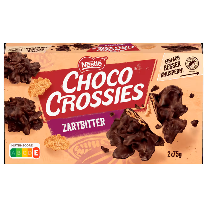 Nestlé Choco Crossies Zartbitter 2x75g