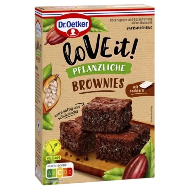 Dr. Oetker LoVE it! Pflanzliche Brownies