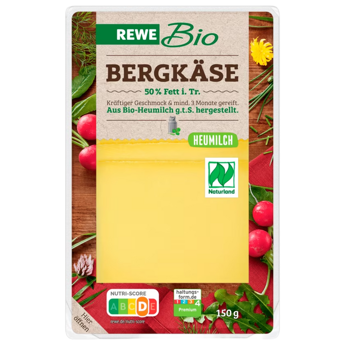 REWE Bio Bergkäse 150g