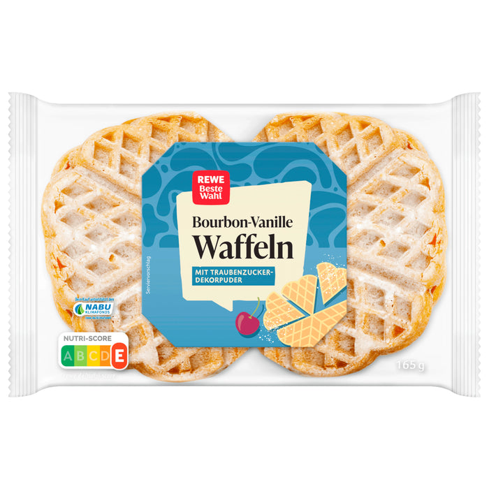 REWE Beste Wahl Bourbon-Vanille Waffeln 165g