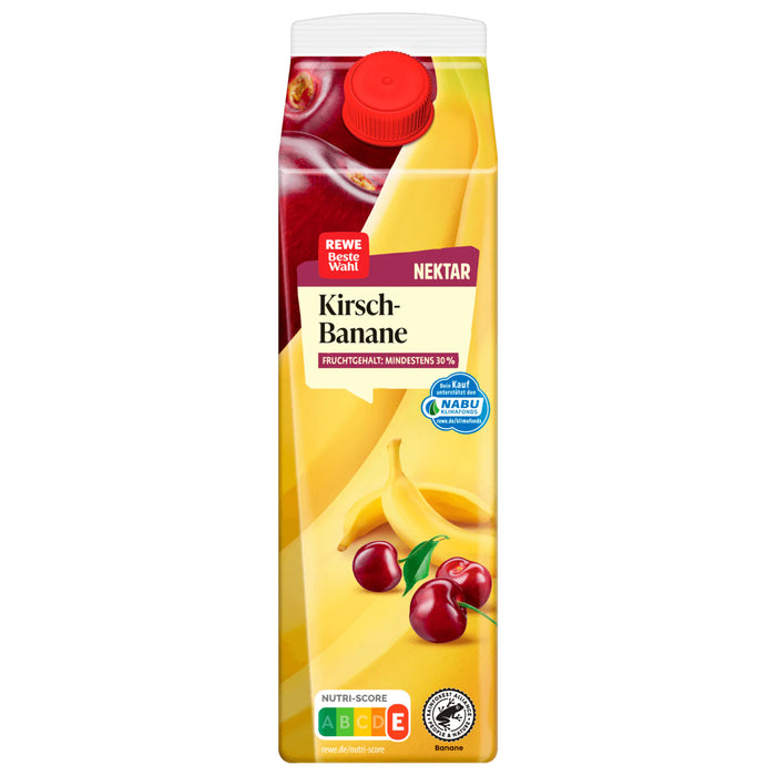 REWE Beste Wahl Kirsch-Bananen-Nektar 1L