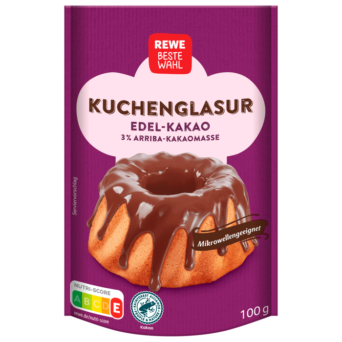 REWE Best Wahl Kuchenglasur dunkel 100g