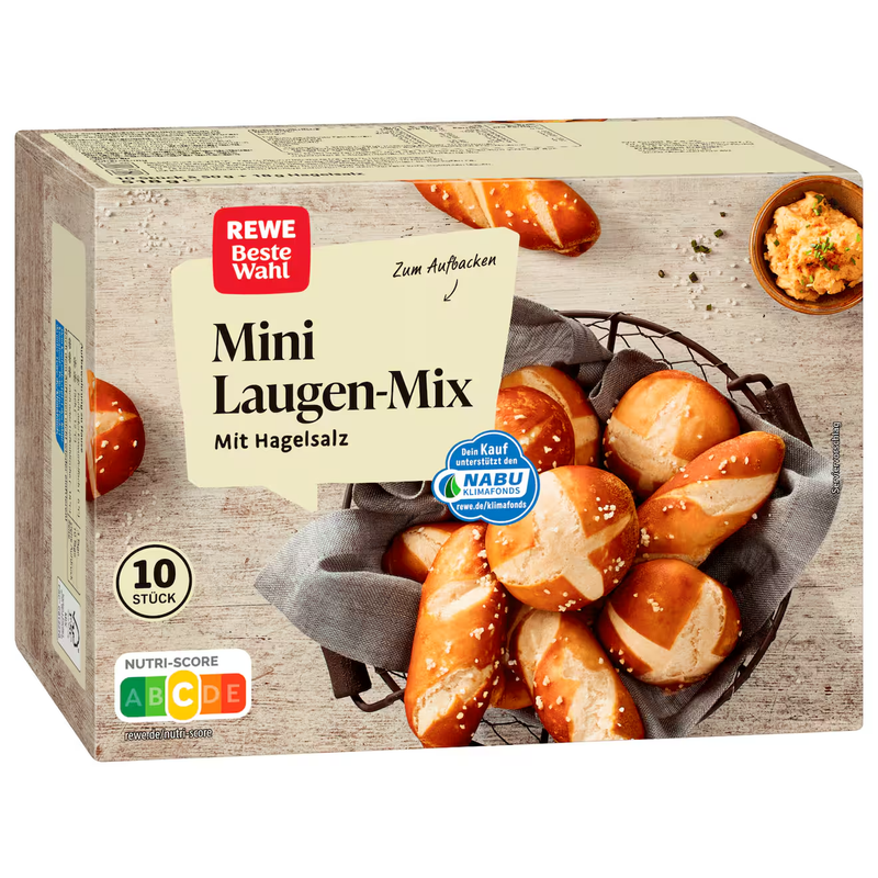 REWE Beste Wahl Mini Laugen-Mix 10er (STOCK AVAILABLE ONLY IN STORE)