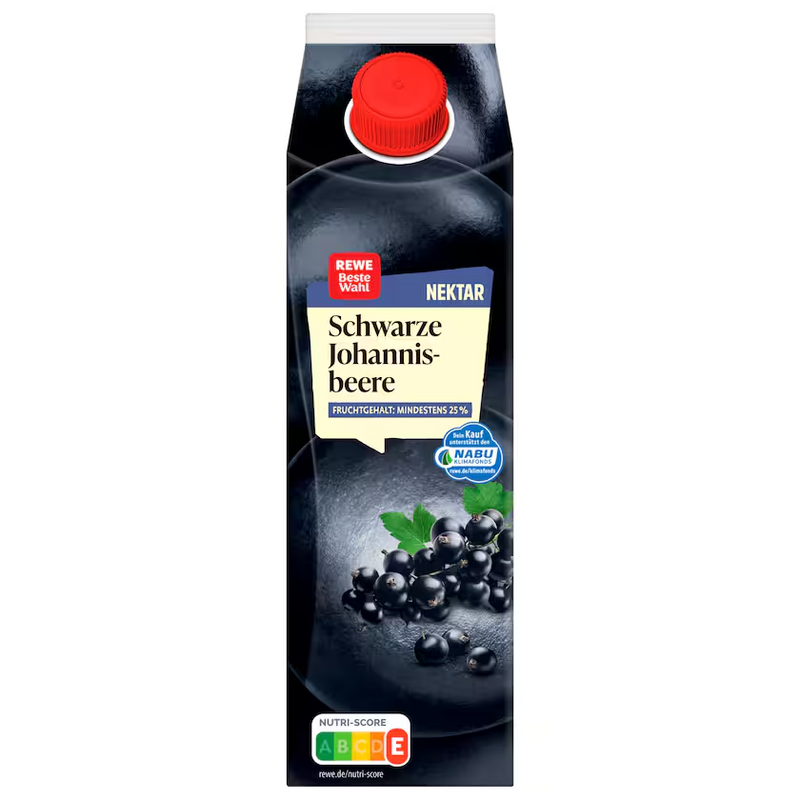 REWE Beste Wahl Schwarzer Johannisbeer-Nektar 1l