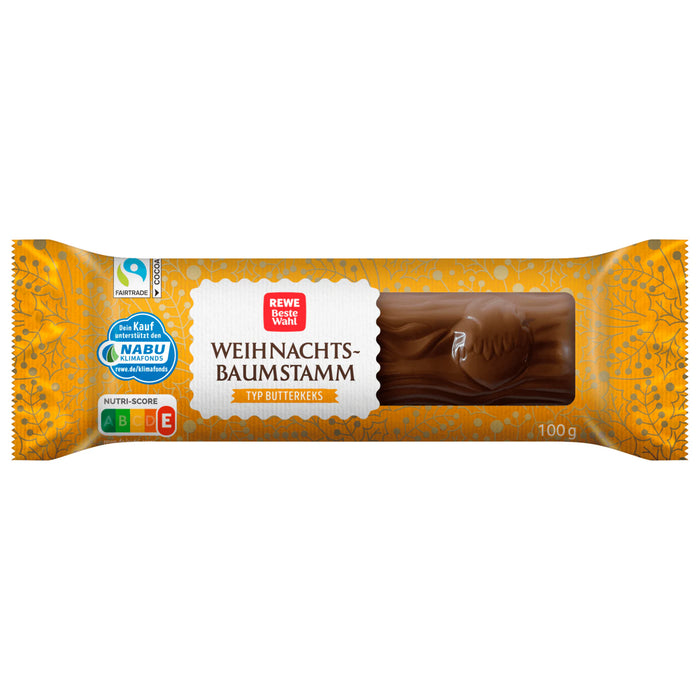 REWE Beste Wahl Weihnachtsbaumstamm Butterkeks 100g