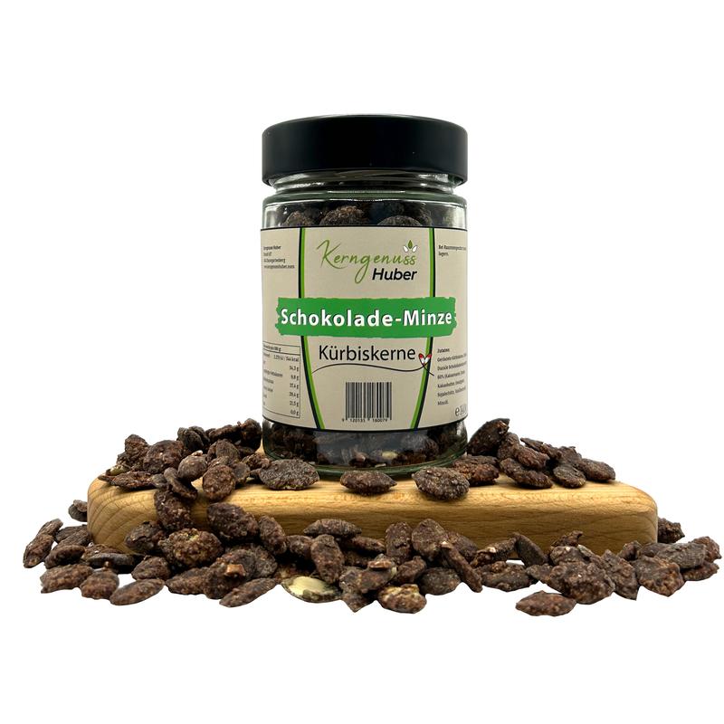 Kerngenuss Huber - Geröstete Kürbiskerne - Chocolate Mint 140g