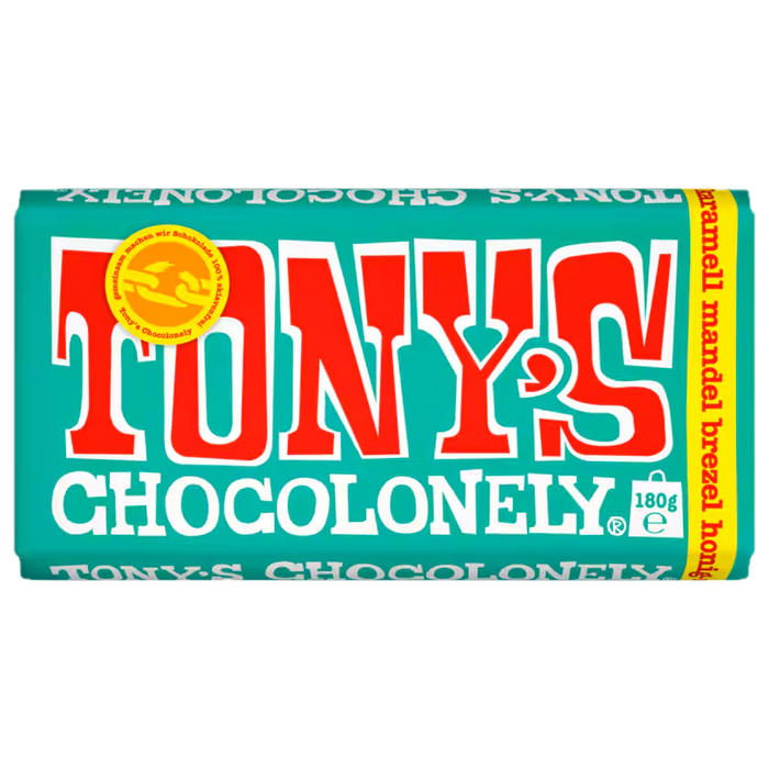 Tony's Chocolonely Karamell Mandel Brezel Honig 180g