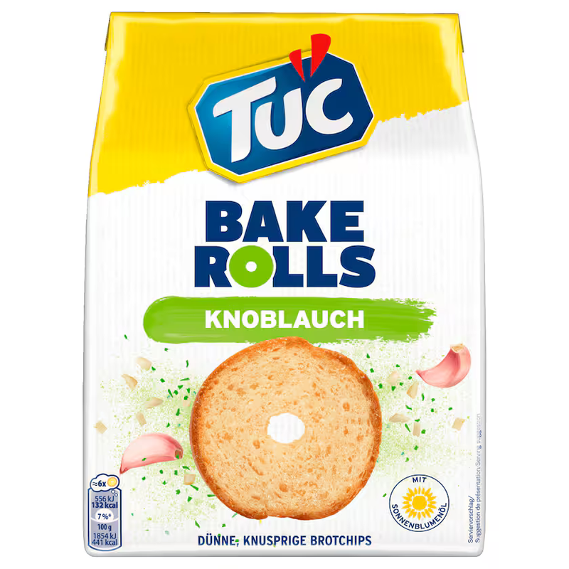 Tuc Bake Rolls Knoblauch 150g