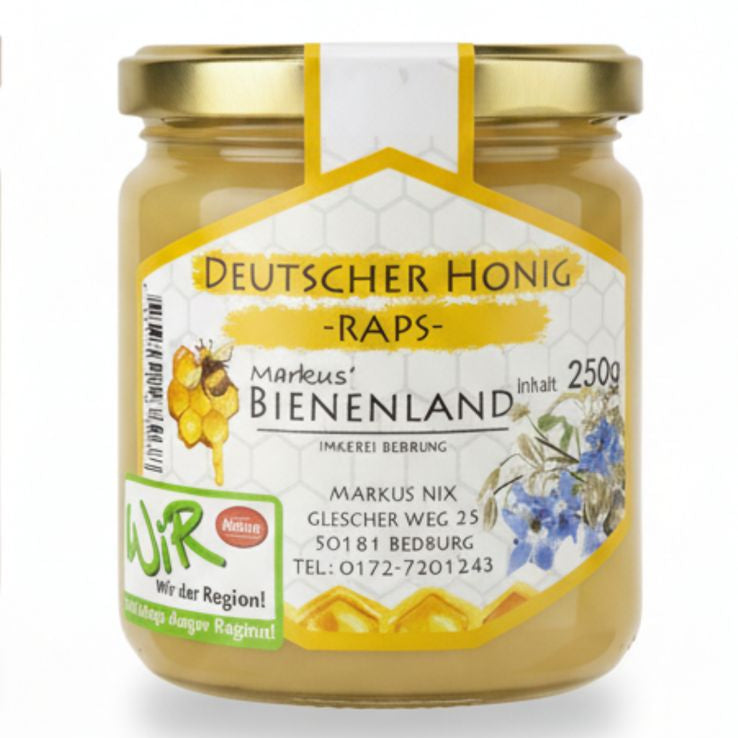 Markus Bienenland Deutscher Honig Raps 250g