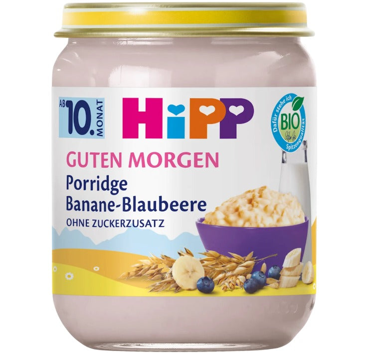 HiPP Porridge Frühstück Banane-Blaubeere Haferbre 160g