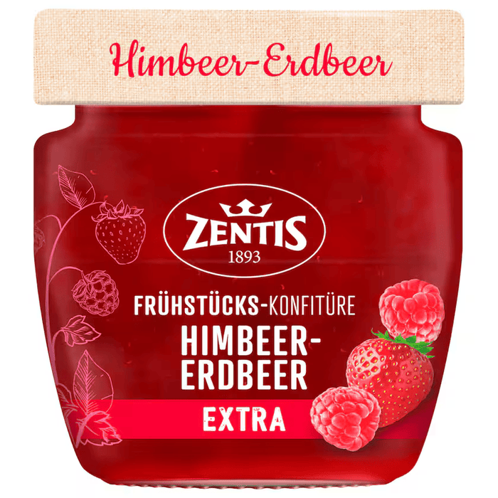 Zenits Konfitüre Himbeer Erdbeer extra 230g