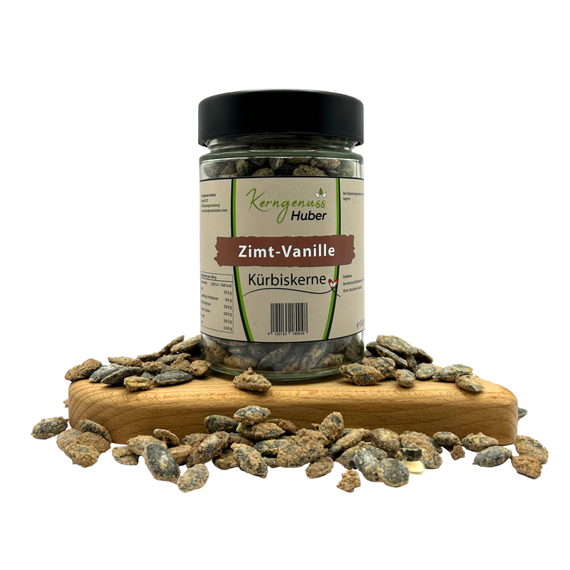 Kerngenuss Huber - Geröstete Kürbiskerne - Cinnamon Vanilla 140g