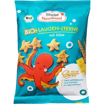 FruchtBar Pausenfreund Kindersnack Laugen-Sterne mit Käse, ab 3 Jahren, 70 g