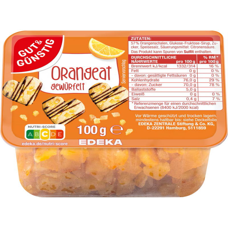 G+G Orangeat gewürfelt 100g