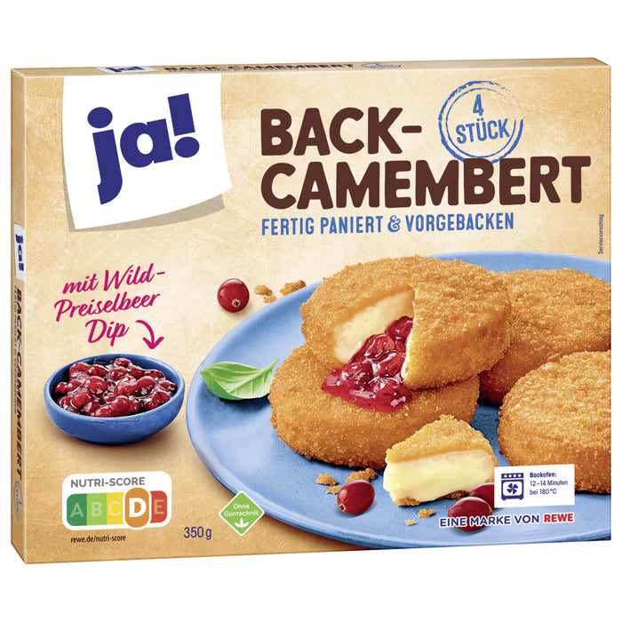 ja! Backcamembert mit Wild-Preiselbeerdip 350g