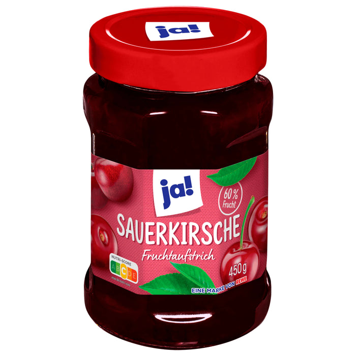 ja! Fruchtaufstrich Sauerkirsche 450g