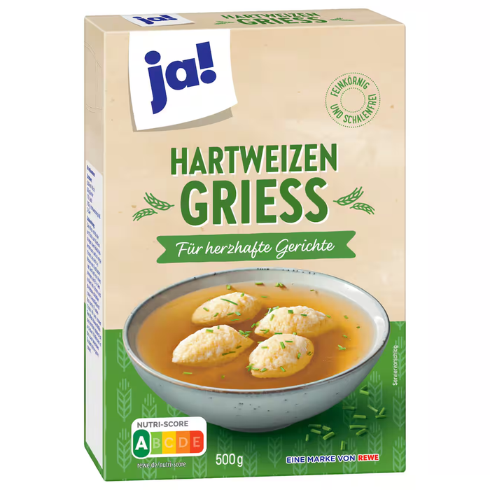 ja! Hartweizengriess 500g