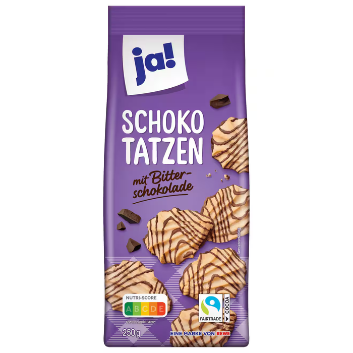 ja! Schokotatzen mit Zartbitterschokolade 250g